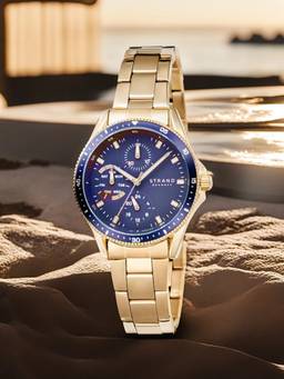 Strand by Obaku - Bay Mini Beryl Multifunction Blue Round Dial Women Watch - S745LMGLSG (M)