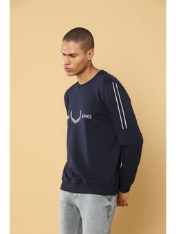 MELVIN JONES - Navy To Plush Leafes Sweatshirt