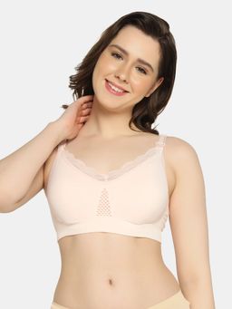 Mamma Presto - Front Open Maternity Nursing Bra - Peach