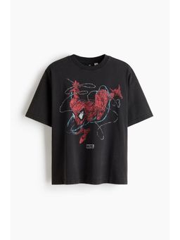 H&M - Men Black Oversized Fit T-Shirt