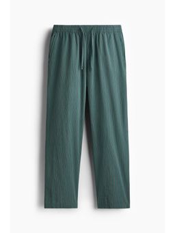 H&M - Men Turquoise Relaxed Fit Poplin Trousers