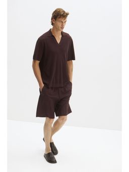 H&M - Men Brown Four-Way Stretch Loose Fit Shorts