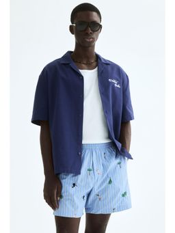 H&M - Men Blue Relaxed Fit Shorts
