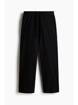 H&M - Men Black Relaxed Fit Jersey Trousers
