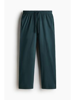 H&M - Men Turquoise Relaxed Fit Jersey Trousers