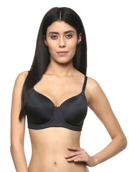 SOIE - Women's Full-Extreme Coverage Padded Wired Bra-Black