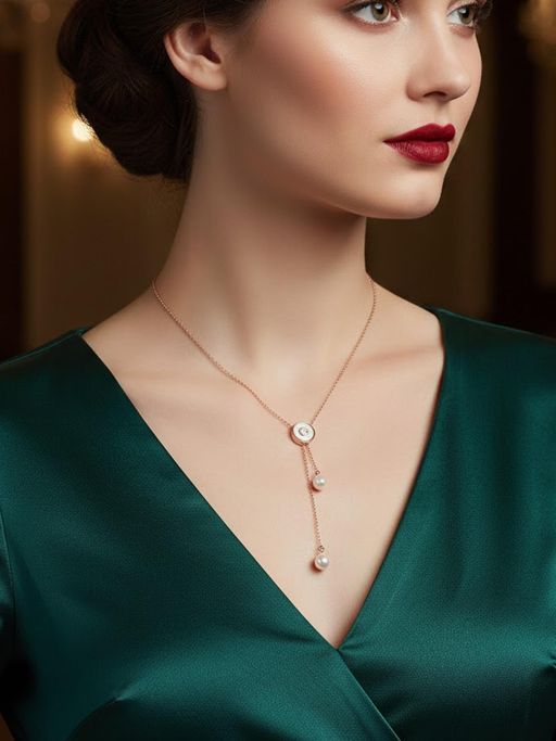 925 SILLER Women Sterling Silver Necklace