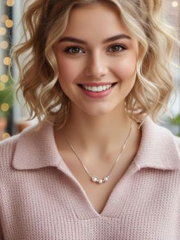 925 SILLER - Women Sterling Silver Necklace