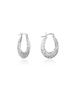 Nistra - Women Sterling Silver Hoops Earrings