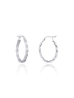 Nistra - Women Sterling Silver Hoops Earrings