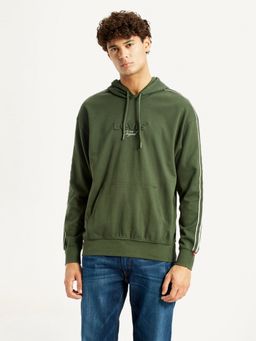 Levi's - Men Green Solid Hoodie