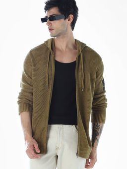 Jack & Jones - Men Brown Textured Sweater