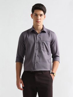 Arrow - Men Grey Textured Shirt