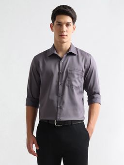 Arrow - Men Grey Textured Shirt