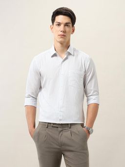 Arrow - Men White Striped Shirt