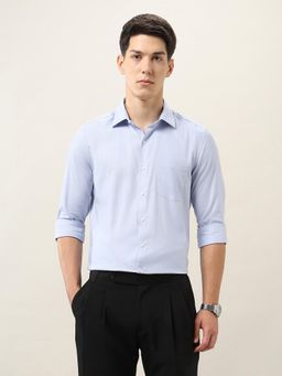 Arrow - Men Blue Textured Slim Fit Shirt