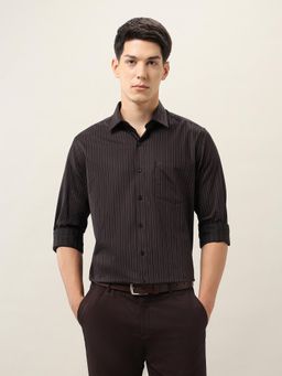 Arrow - Men Brown Striped Shirt
