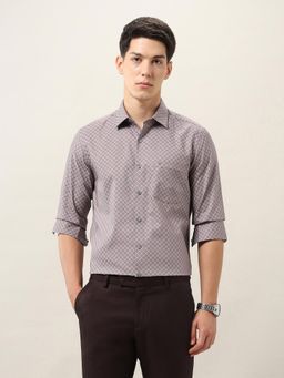 Arrow - Men Grey Geometric Shirt