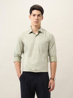 Arrow - Men Green Solid Shirt