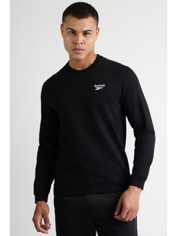 Reebok - Men Black Solid Sweatshirt
