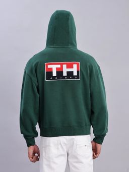 Tommy Hilfiger - Men Green Graphic Hoodie