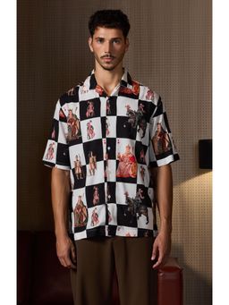 Snitch - Men Multi-Color Printed Luxe Shirt