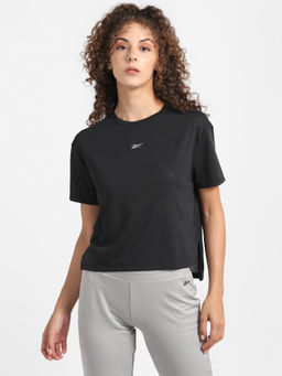 Reebok - Re Ss Graphic Tee Black Running T-shirt