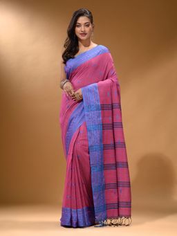 Arhi - Mulberry Cotton Handspun Soft Saree with Unstitched Blouse
