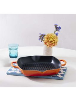 Le Creuset - Deep Square Grill 30Cm-Flame