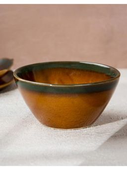 Fabindia - Brown Sadyanta Glazed Ceramic Serving Bowl