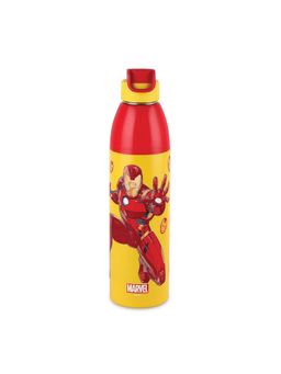 CELLO - Kidzbee Uranus 900 Iron Man Print Water Bottle 680Ml, Yellow