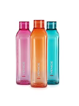 CELLO - Venice Water Bottles Set Of 3, 1000Ml Each-Assorted
