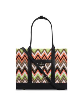 The Clownfish - Women Printed Handbag with Detachable Strap - Black