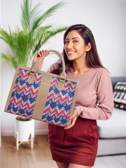 The Clownfish - Women Allure Series Tote Bag with Detachable Strap - Beige