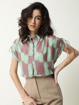 RAREISM - Green Printed Top