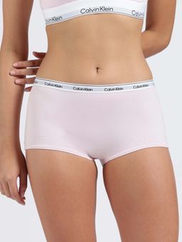 Calvin Klein - Pink Solid Low Rise Boyshorts