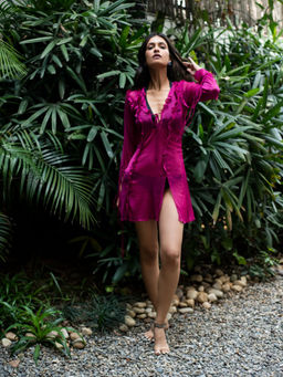 IT GIRL - Magenta Ariana Dress