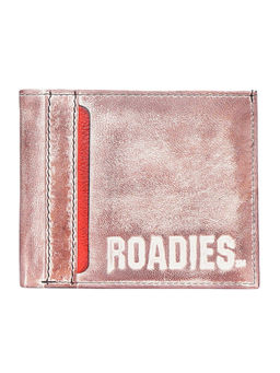 Justanned - Mens Beige & Red Wallet