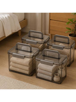 The Artment - Medium Grey Transparent Storage Modu Box