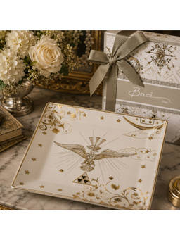 BACI MILANO - White Porcelain Kosmo Eagle Tray