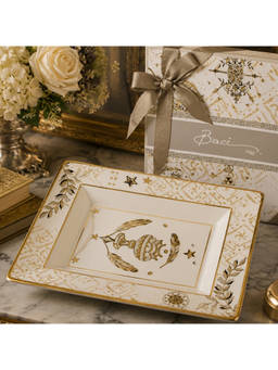 BACI MILANO - White Porcelain Kosmo Cup Tray