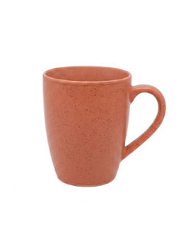 Nertz - Orange Porcelain Solid Classic Glossy Tea and Coffee Mug 300 ML