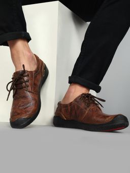 BUCKAROO - REED Natural FullGrain Leather Tan Casual Shoes for Men