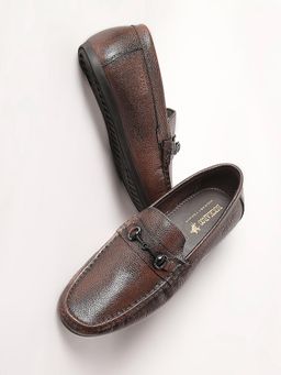 BUCKAROO - OTIS FullGrain Natural Leather Brown Casual Loafer for Men