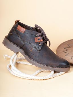 BUCKAROO - Jaripeo DELMAR Premium Vegan Synthetic Brown Casual Shoes for Men