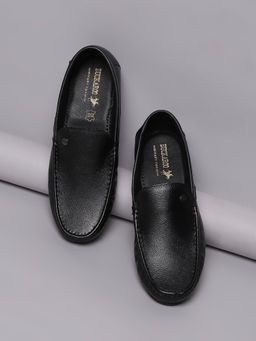 BUCKAROO - REX Genuine Leather Black Casual Loafer for Men