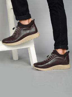 BUCKAROO - Zeki Solid Brown Leather Casual Boots