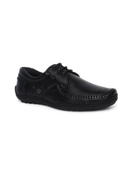 BUCKAROO - Men Nerlon Nx Leather Black Casual Shoes