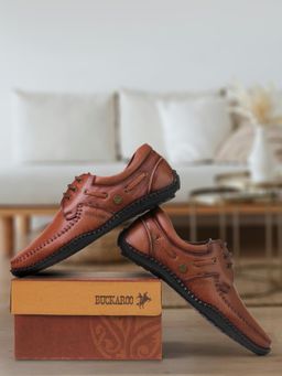 BUCKAROO - Men Nerlon Nx Leather Tan Casual Shoes