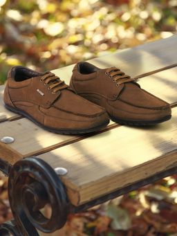 BUCKAROO - Ciddra Nubuck Leather Tan Casual Shoes for Men